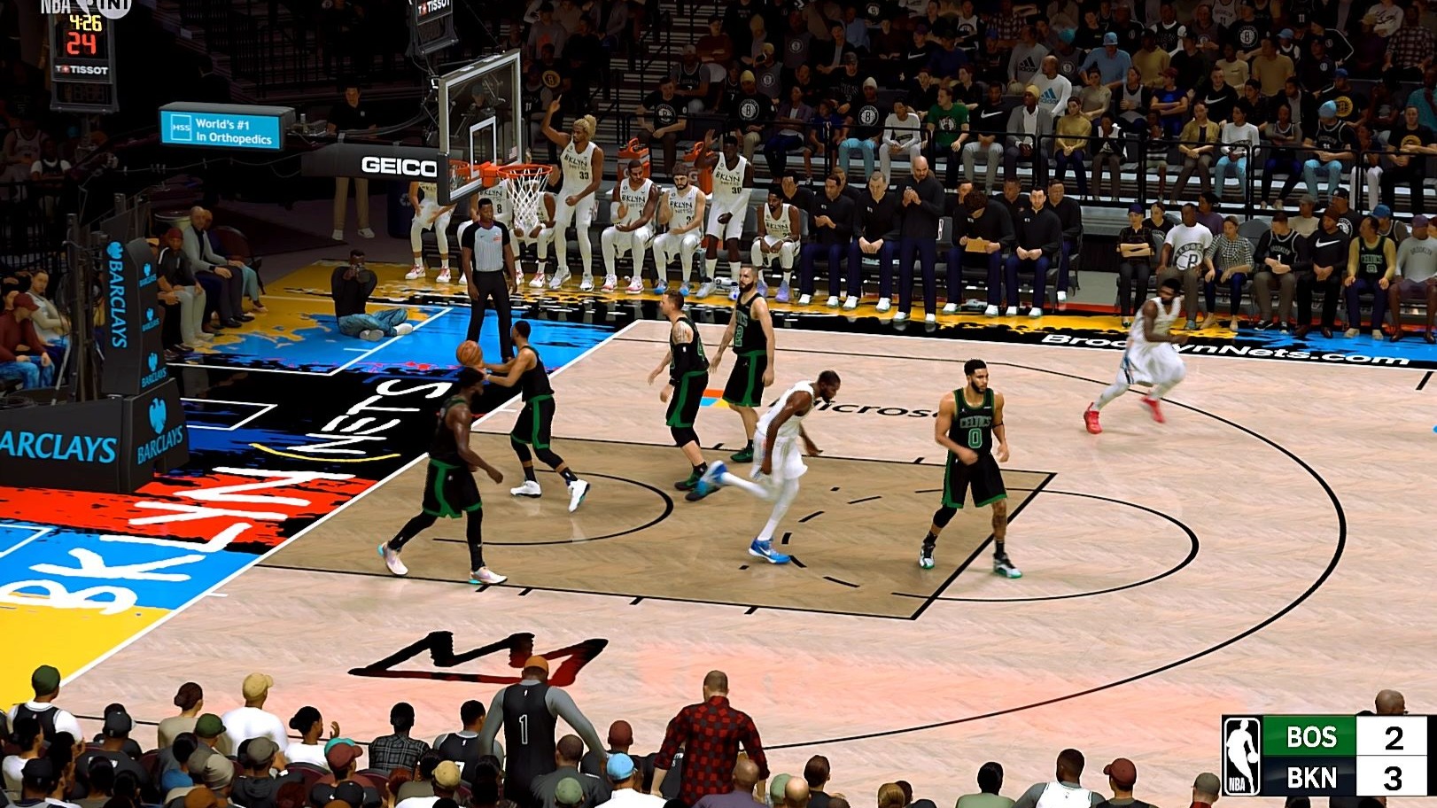 篮网再战凯尔特人，实现不败